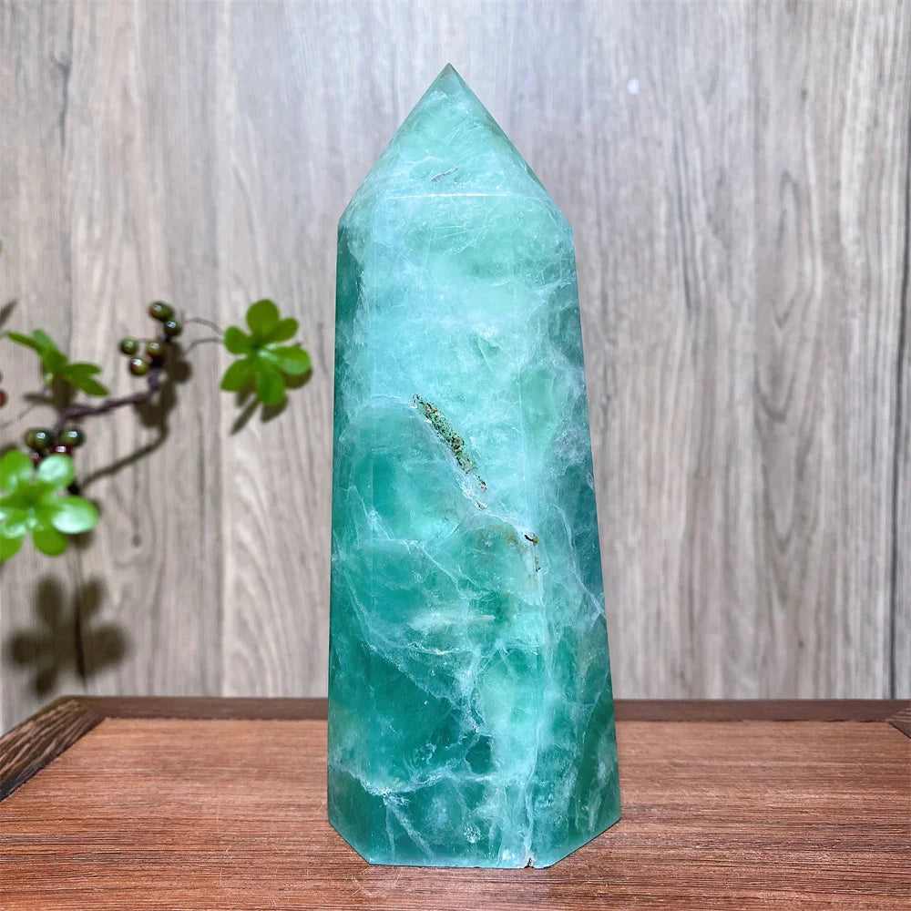 Rainbow Fluorite Crystal XL Tower-Towers-Ali-Rainbow Fluorite-1023g 166mm-Crystal Destiny