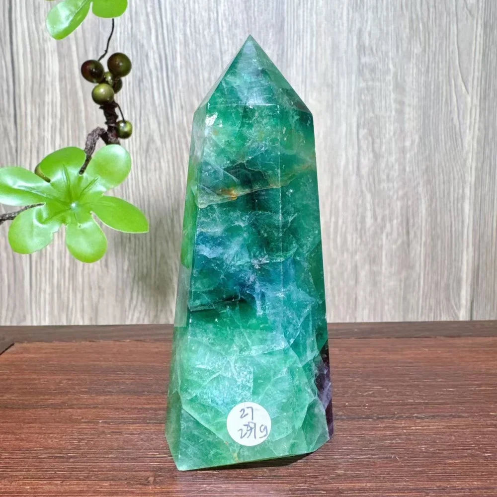 Rainbow Fluorite Crystal XL Tower-Towers-Ali-Rainbow Fluorite-239g 103mm-Crystal Destiny