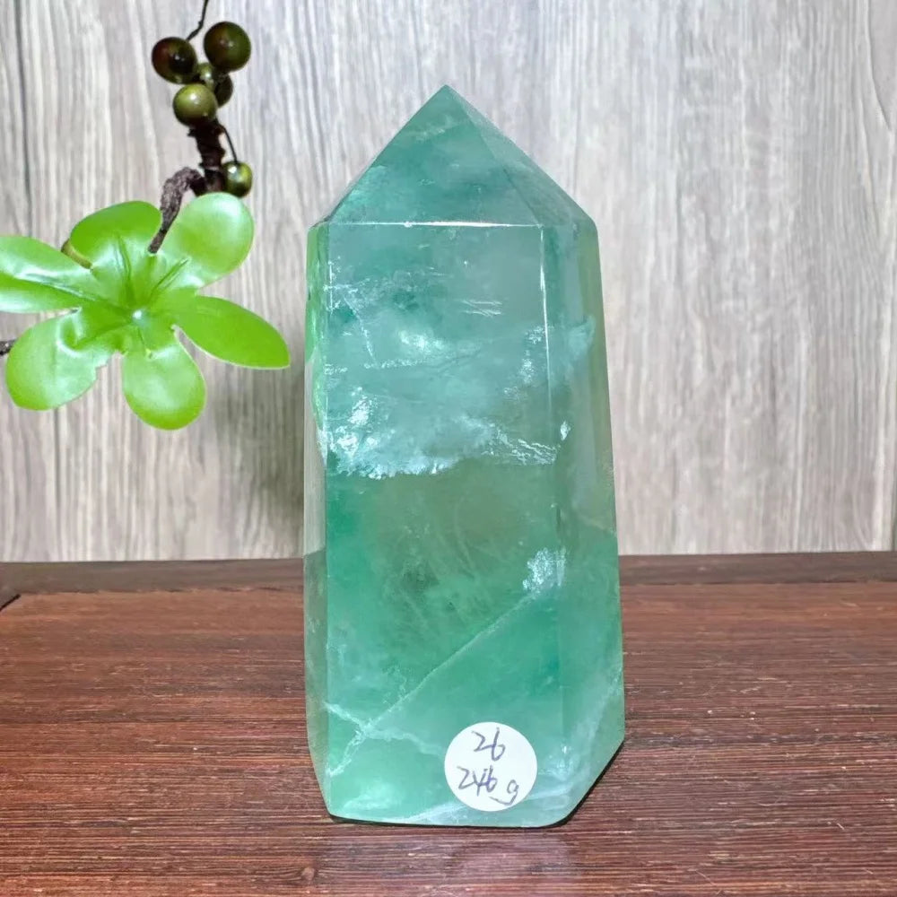 Rainbow Fluorite Crystal XL Tower-Towers-Ali-Rainbow Fluorite-246g 83mm-Crystal Destiny