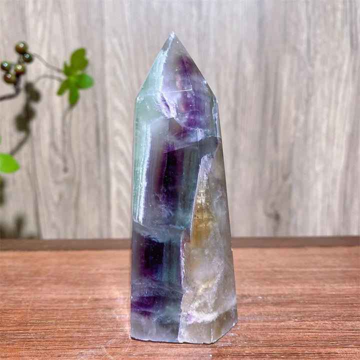 Rainbow Fluorite Crystal XL Tower-Towers-Ali-Rainbow Fluorite-249g 105mm-Crystal Destiny