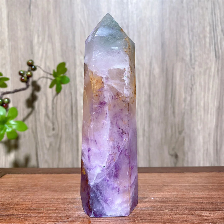 Rainbow Fluorite Crystal XL Tower-Towers-Ali-Rainbow Fluorite-359g 139mm-Crystal Destiny