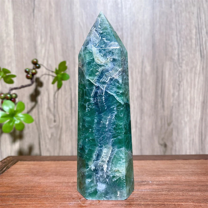 Rainbow Fluorite Crystal XL Tower-Towers-Ali-Rainbow Fluorite-463g 145mm-Crystal Destiny