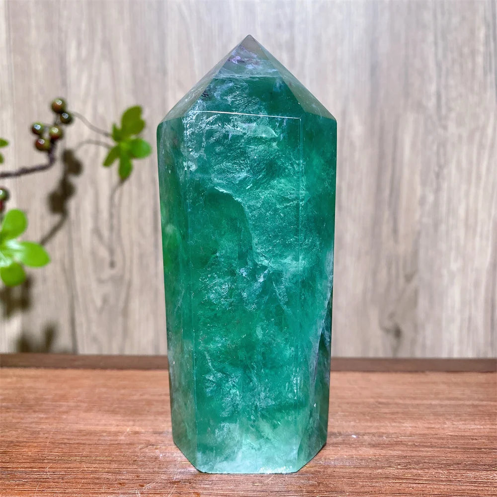 Rainbow Fluorite Crystal XL Tower-Towers-Ali-Rainbow Fluorite-477g 121mm-Crystal Destiny