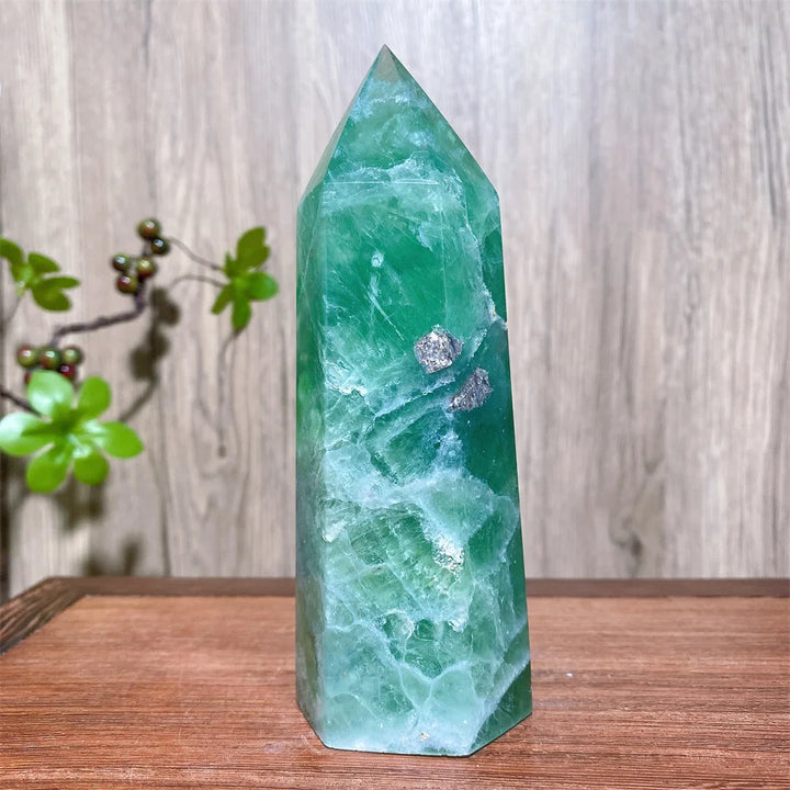 Rainbow Fluorite Crystal XL Tower-Towers-Ali-Rainbow Fluorite-521g 145mm-Crystal Destiny
