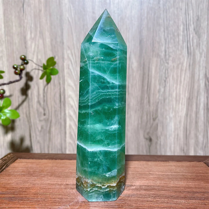Rainbow Fluorite Crystal XL Tower-Towers-Ali-Rainbow Fluorite-574g 155mm-Crystal Destiny