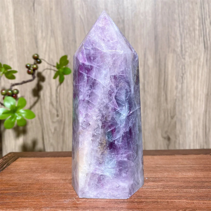 Rainbow Fluorite Crystal XL Tower-Towers-Ali-Rainbow Fluorite-764g 147mm-Crystal Destiny