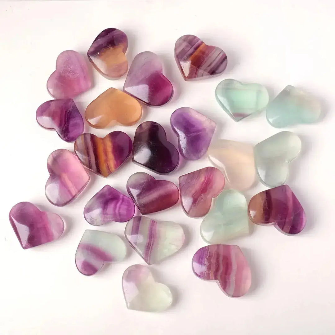Rainbow Fluorite Hearts-Hearts-Ali-Rainbow Fluorite-25-35mm-Crystal Destiny