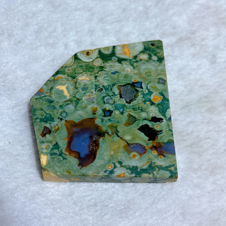 Rainforest Jasper Druzy Slab