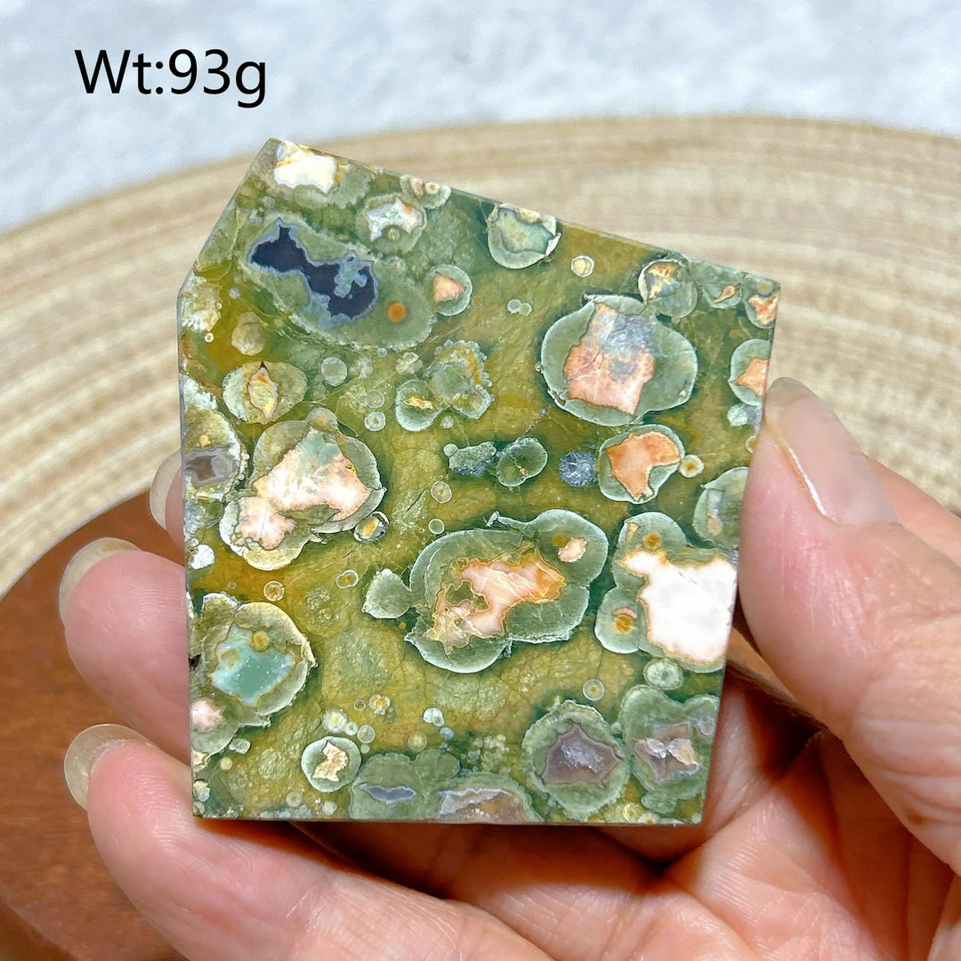 Rainforest Jasper Druzy Slab