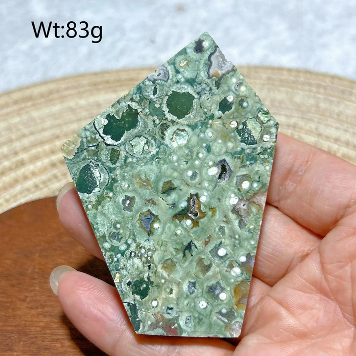 Rainforest Jasper Druzy Slab