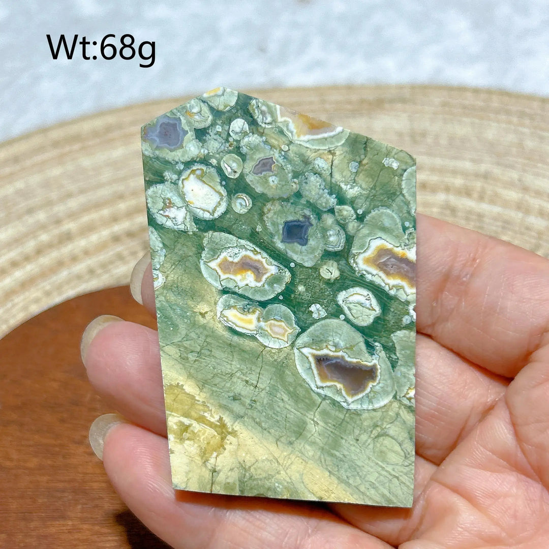 Rainforest Jasper Druzy Slab