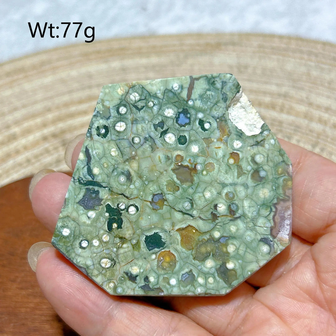 Rainforest Jasper Druzy Slab