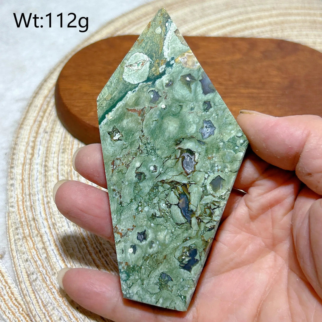 Rainforest Jasper Druzy Slab
