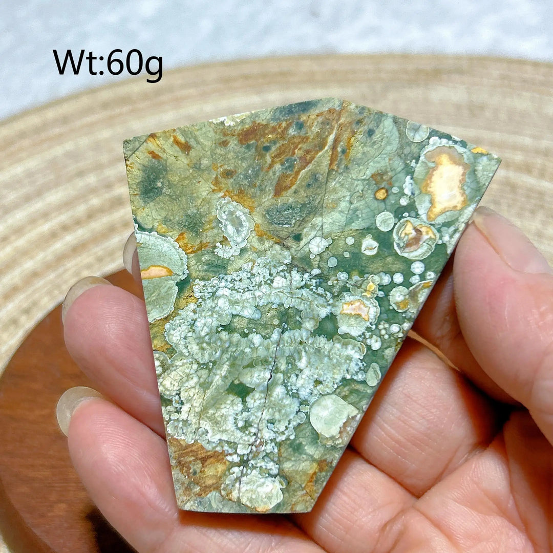 Rainforest Jasper Druzy Slab