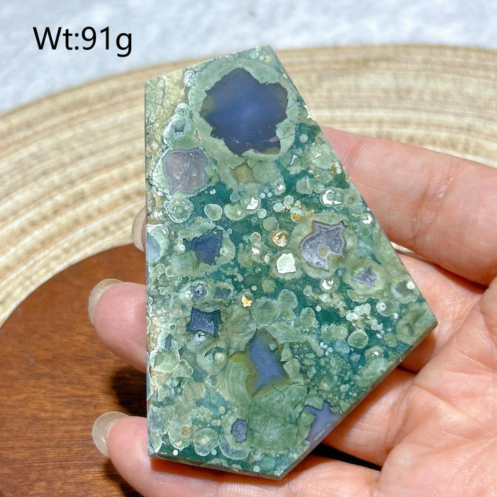 Rainforest Jasper Druzy Slab