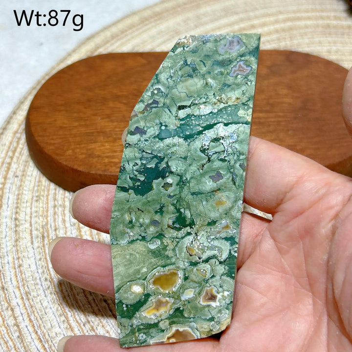 Rainforest Jasper Druzy Slab