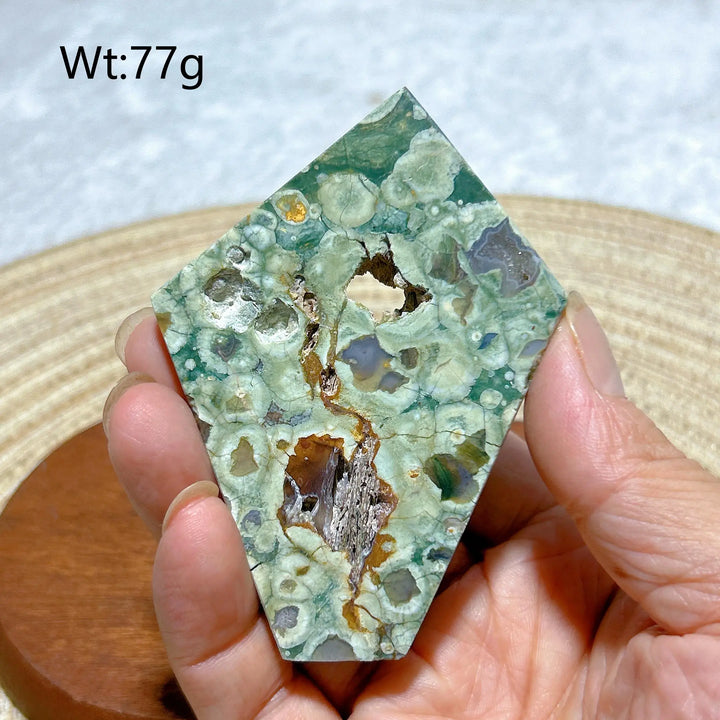 Rainforest Jasper Druzy Slab