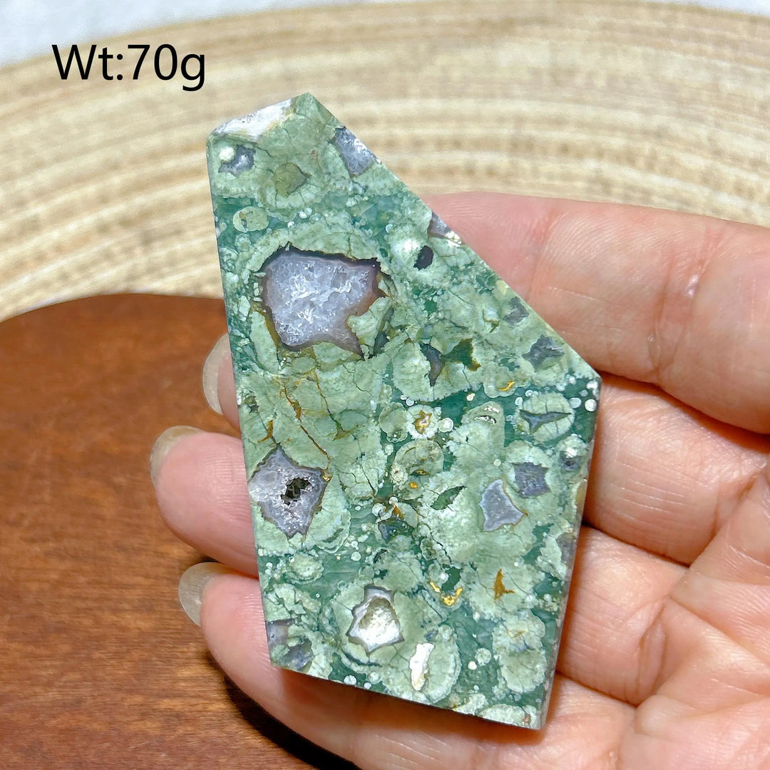Rainforest Jasper Druzy Slab