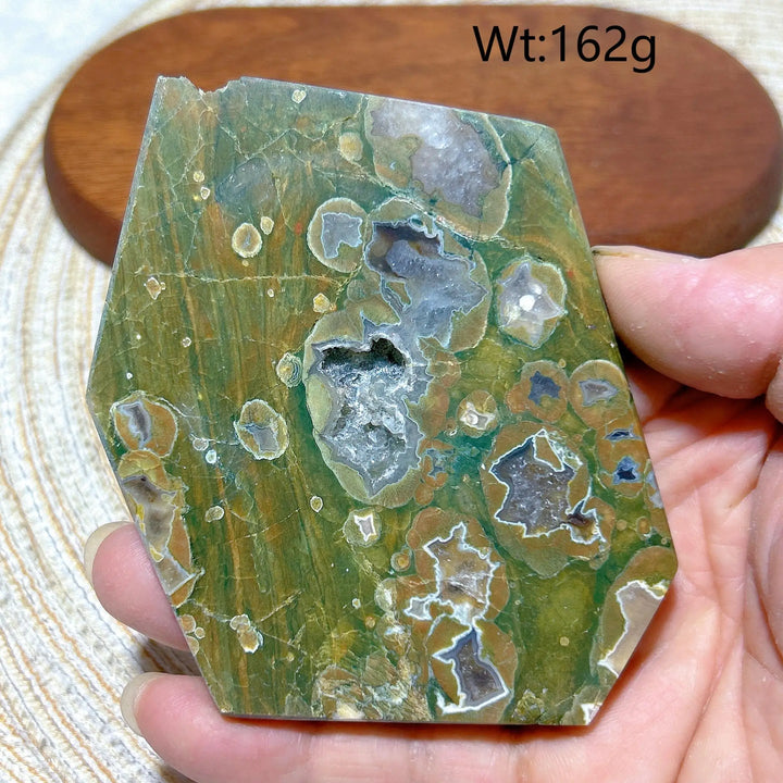 Rainforest Jasper Druzy Slab