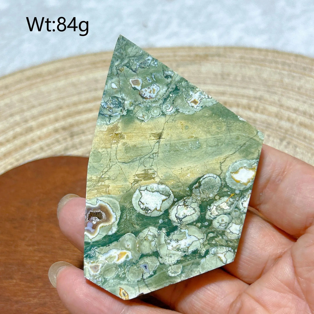 Rainforest Jasper Druzy Slab