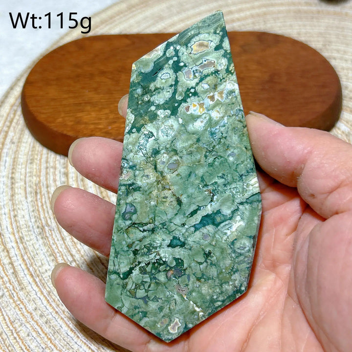 Rainforest Jasper Druzy Slab