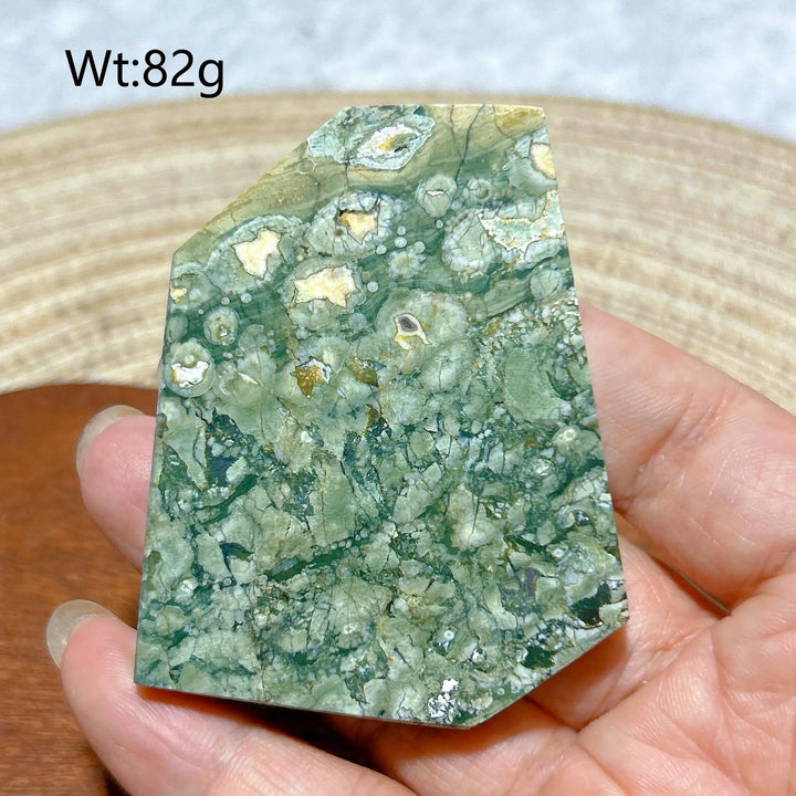 Rainforest Jasper Druzy Slab