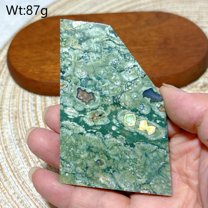 Rainforest Jasper Druzy Slab