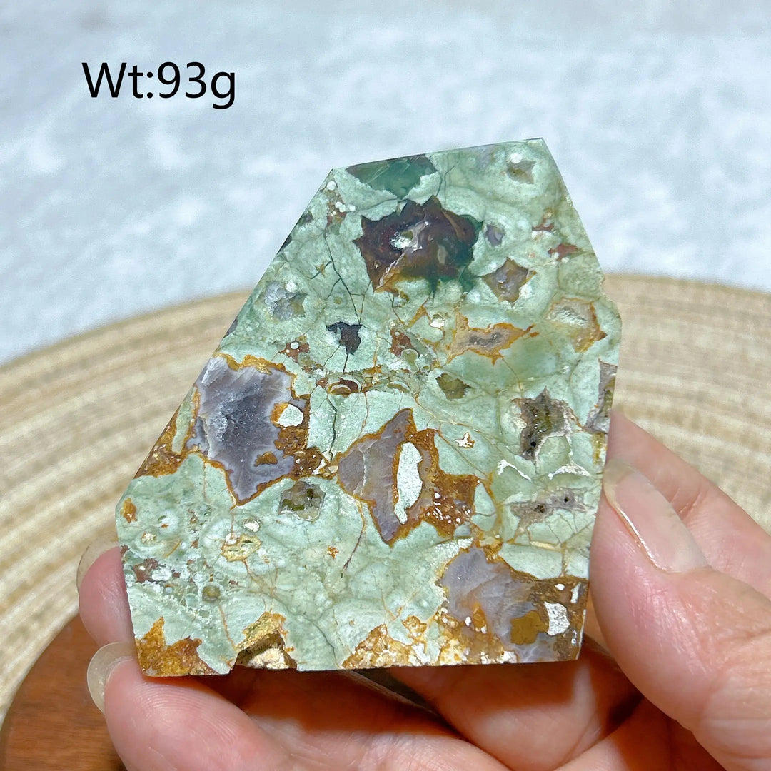 Rainforest Jasper Druzy Slab
