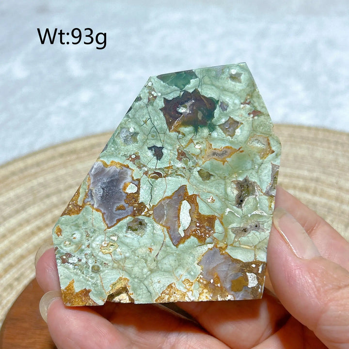 Rainforest Jasper Druzy Slab