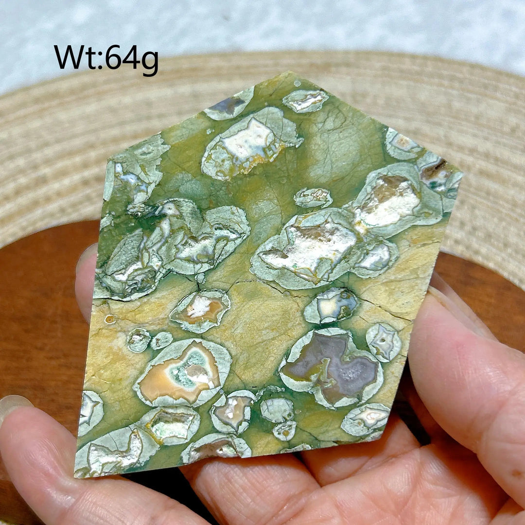 Rainforest Jasper Druzy Slab