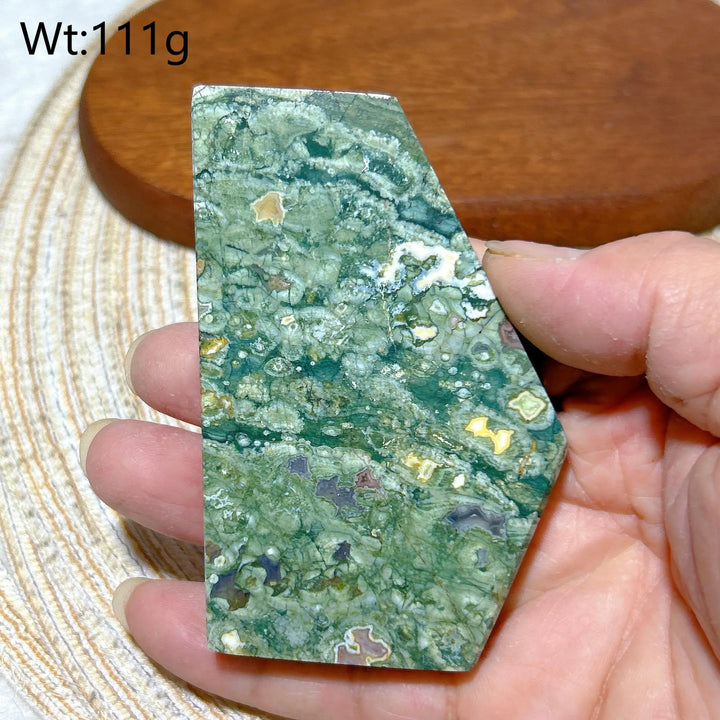 Rainforest Jasper Druzy Slab