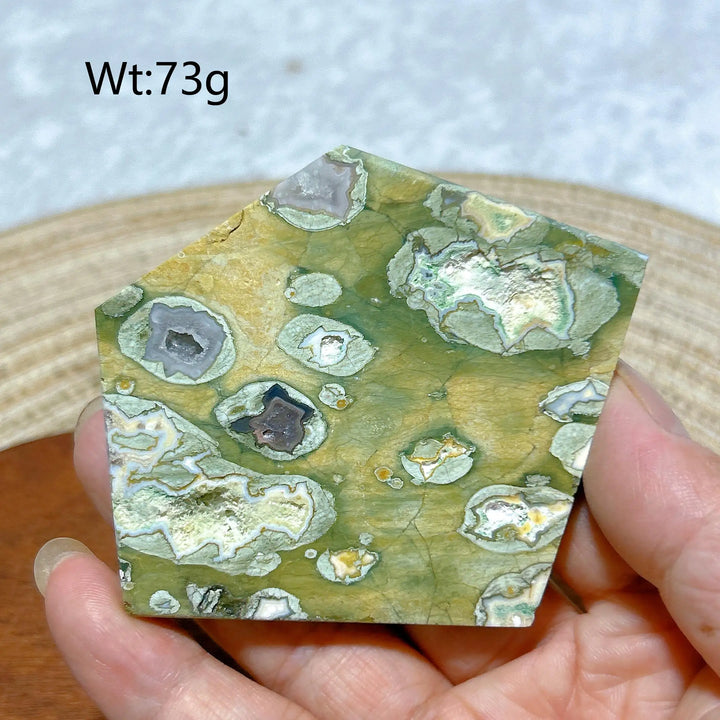 Rainforest Jasper Druzy Slab