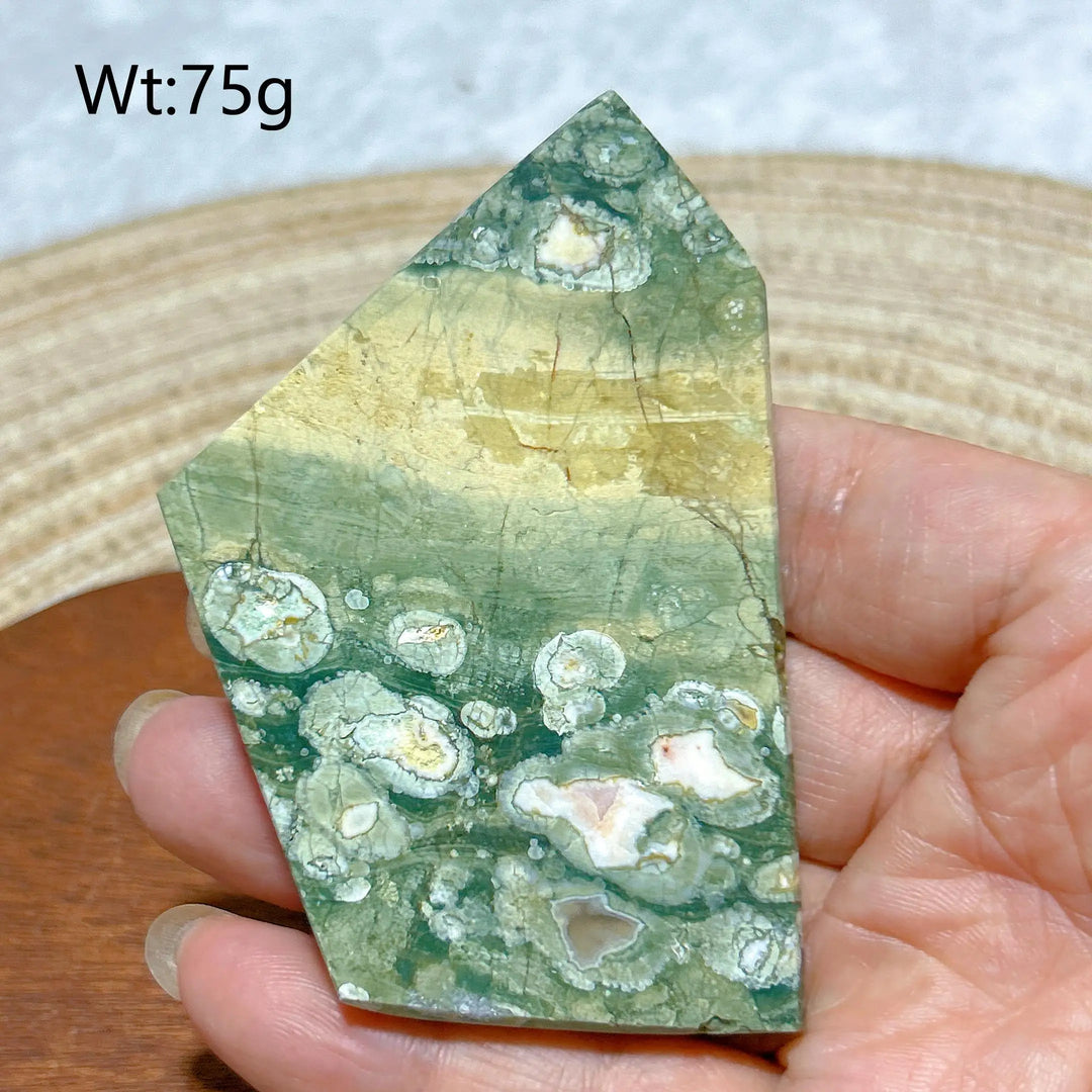 Rainforest Jasper Druzy Slab