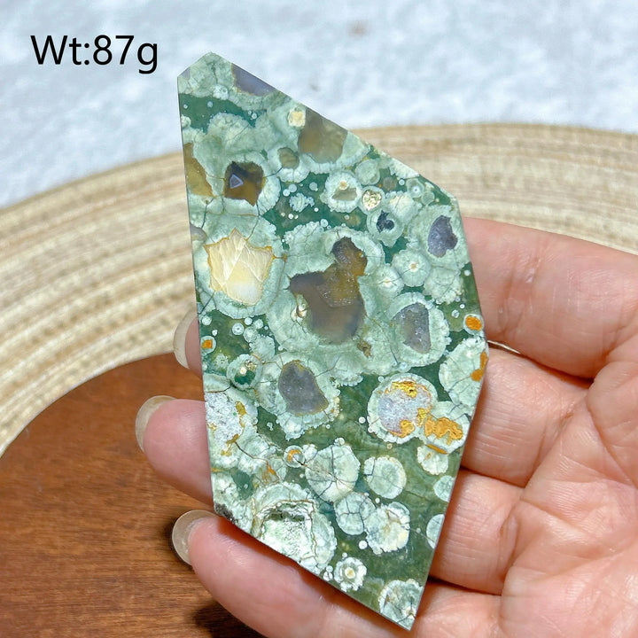 Rainforest Jasper Druzy Slab