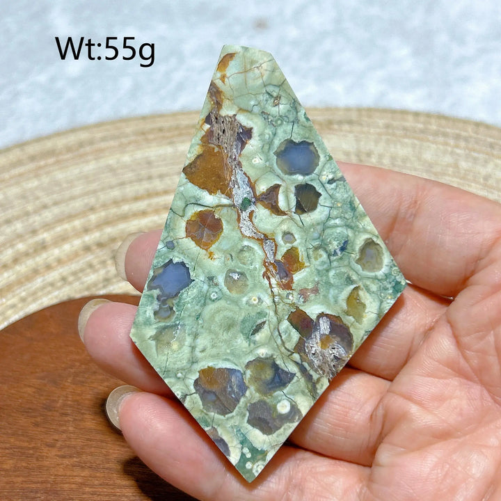 Rainforest Jasper Druzy Slab