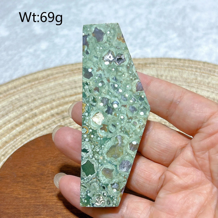 Rainforest Jasper Druzy Slab