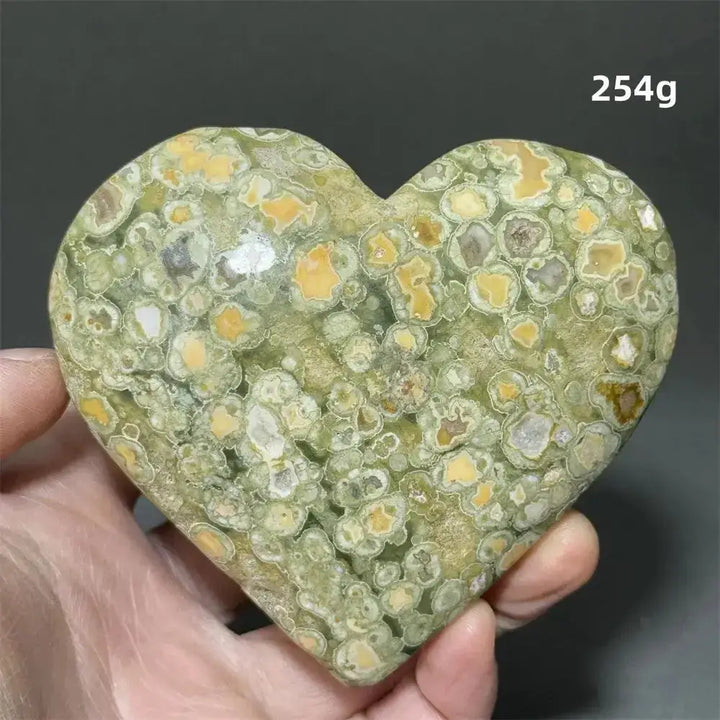 Rainforest Jasper Heart Healing Crystal-Hearts-Ali-Rainforest Jasper-3 254g-Crystal Destiny