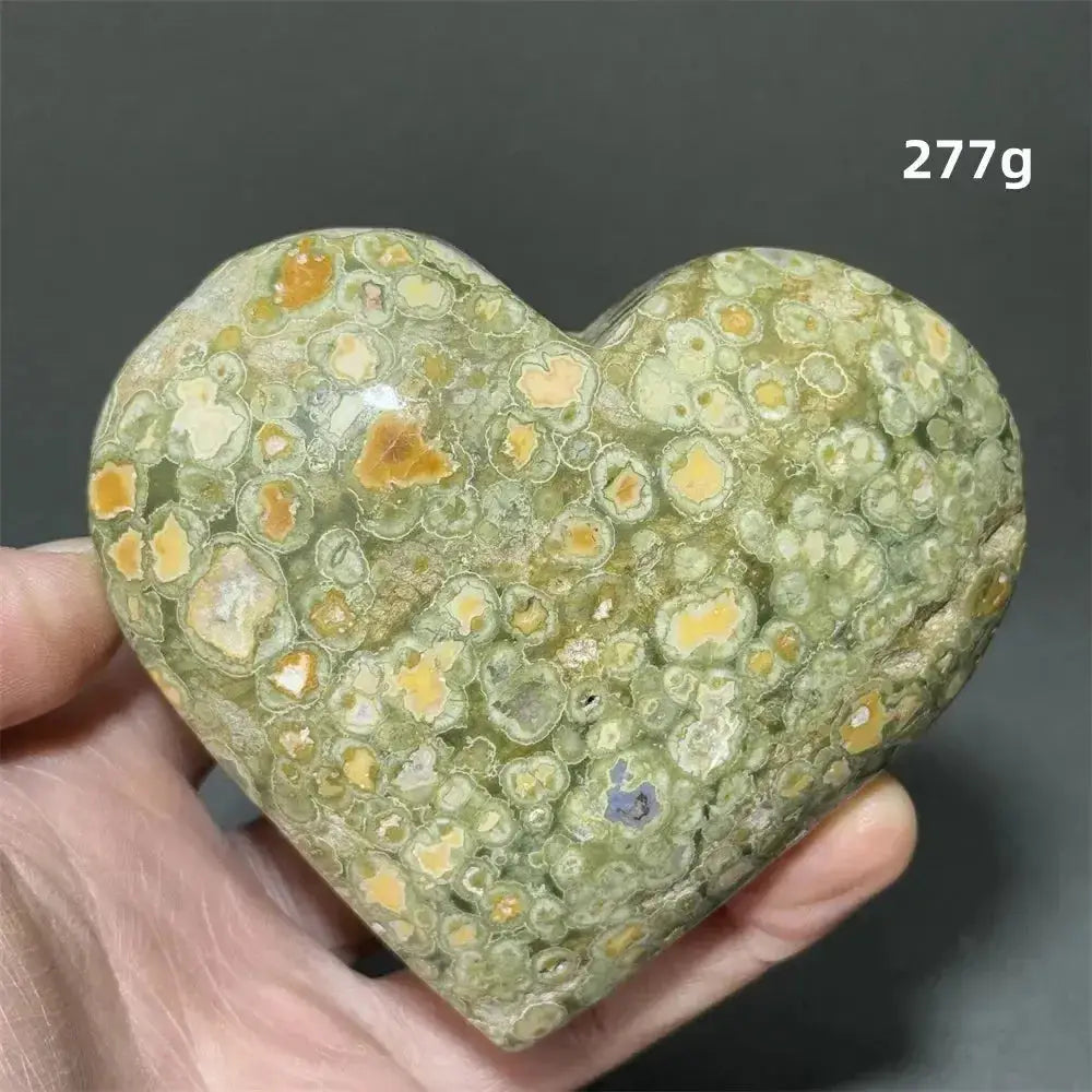 Rainforest Jasper Heart Healing Crystal-Hearts-Ali-Rainforest Jasper-4 277g-Crystal Destiny