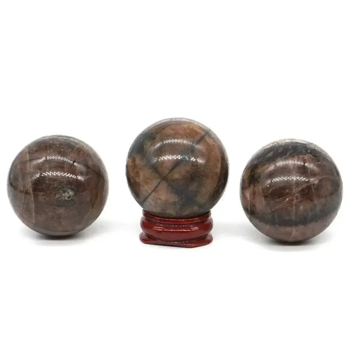 Rare Chiastolite Sphere with Stand-Spheres-Ali-Chiastolite-37mm-Crystal Destiny
