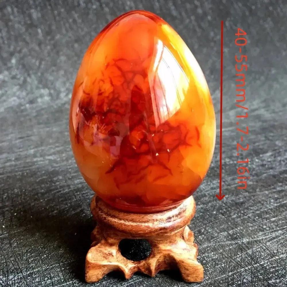 Red Agate Crystal Egg 40-55mm Grounding Stone