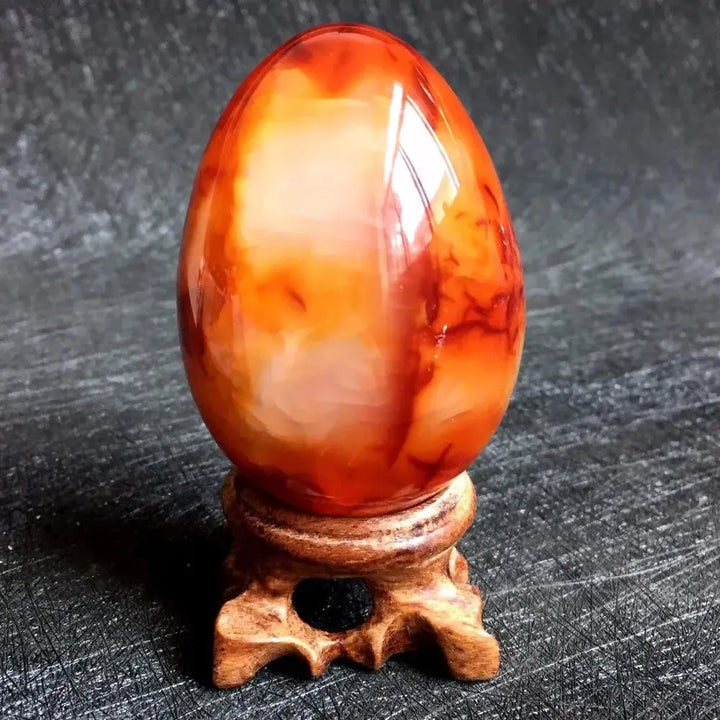 Red Agate Crystal Egg-Freeforms-Ali-Carnelian-40-55mm-Crystal Destiny