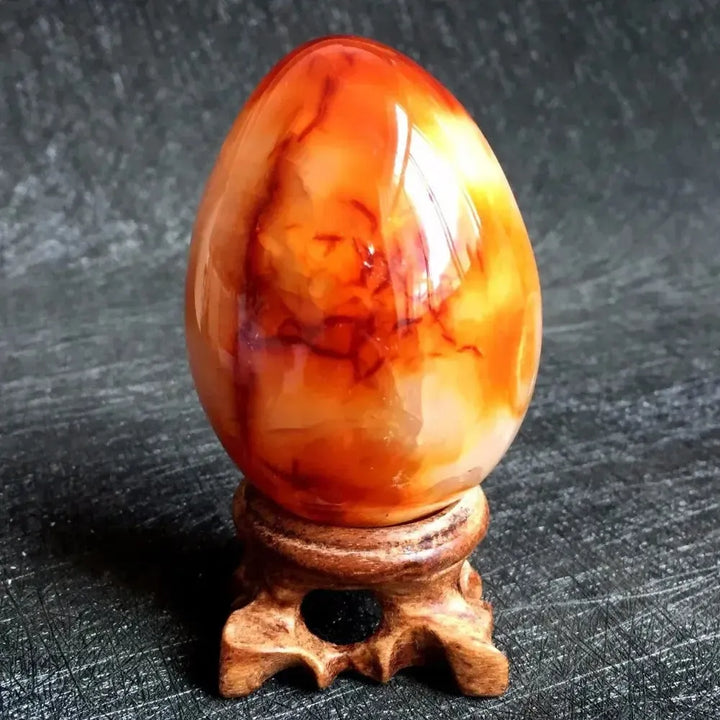 Red Agate Crystal Egg-Freeforms-Ali-Carnelian-40-55mm-Crystal Destiny