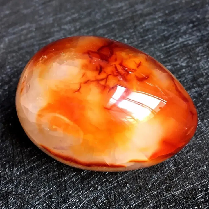 Red Agate Crystal Egg-Freeforms-Ali-Carnelian-40-55mm-Crystal Destiny
