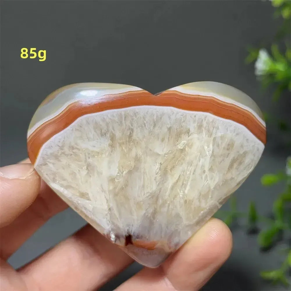 Red Agate Crystal Heart-Hearts-Crystal Destiny-Red Agate-26 85g-Crystal Destiny