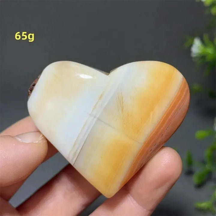 Red Agate Crystal Heart