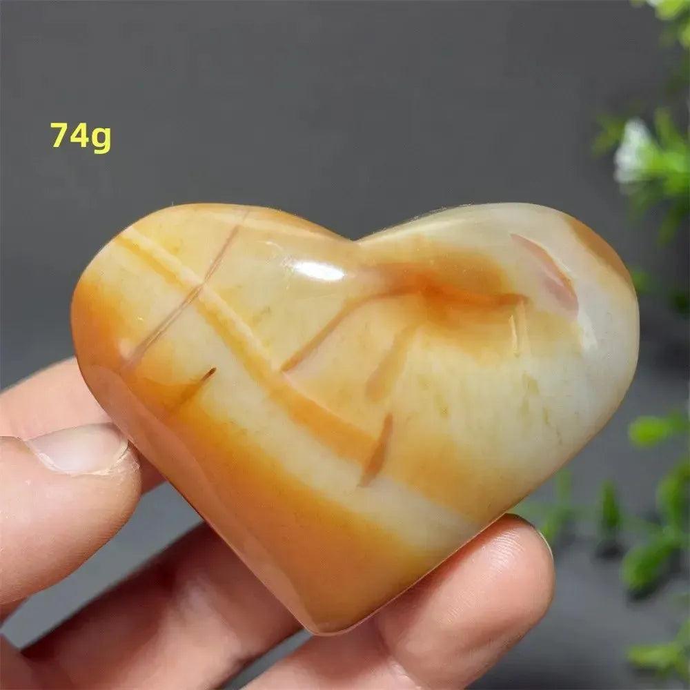 Red Agate Crystal Heart