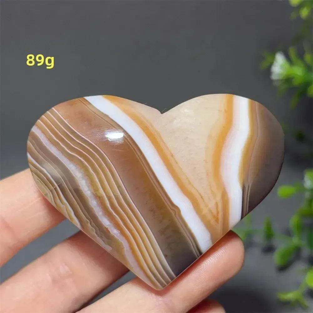 Red Agate Crystal Heart