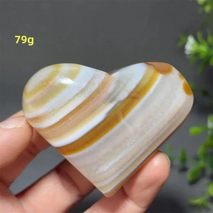 Red Agate Crystal Heart