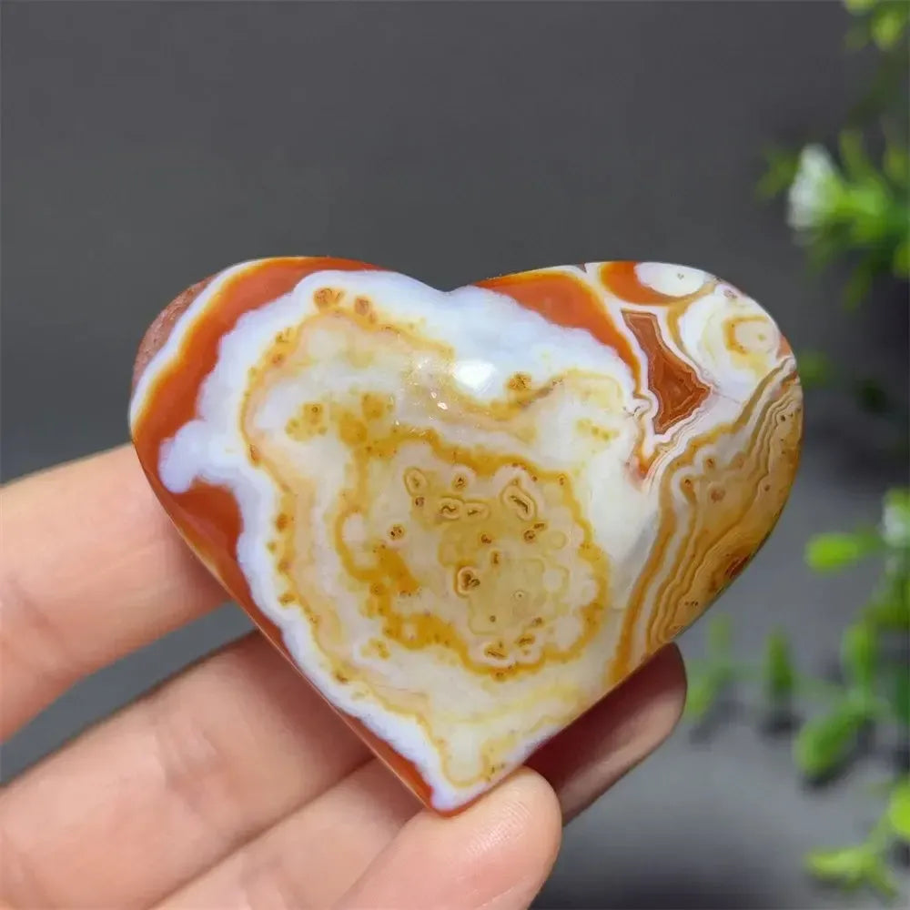 Red Agate Crystal Heart-Hearts-Crystal Destiny-Red Agate-36 74g-Crystal Destiny