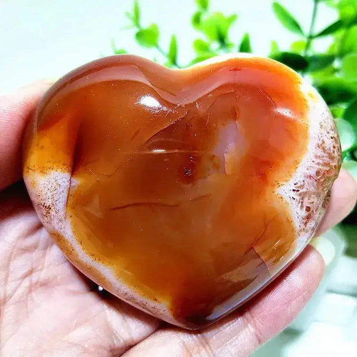 Red Agate Heart, Root Chakra, Grounding Vitality Stone-Hearts-Ali-A62 151g58-66mm-Red Agate-Crystal Destiny